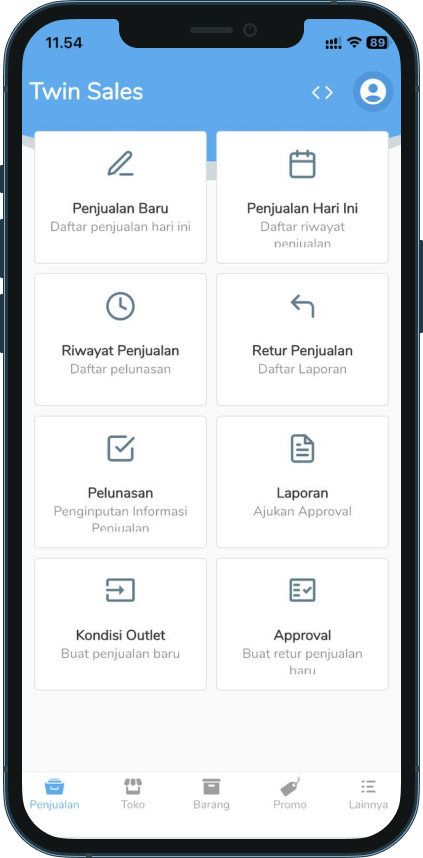 twin sales app