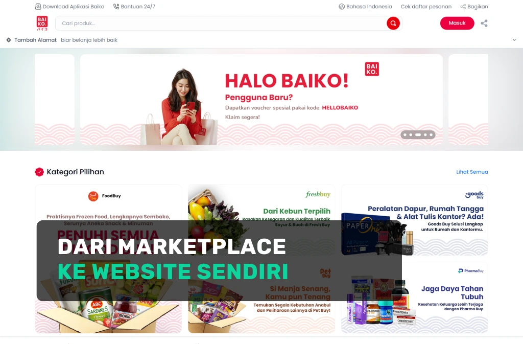 Website Ecommerce untuk Bisnis: Studi Kasus Baiko Membangun Sistem Penjualan yang Lebih Efisien